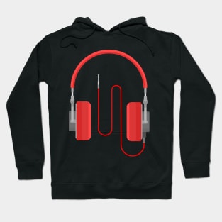 Red headphones Hoodie